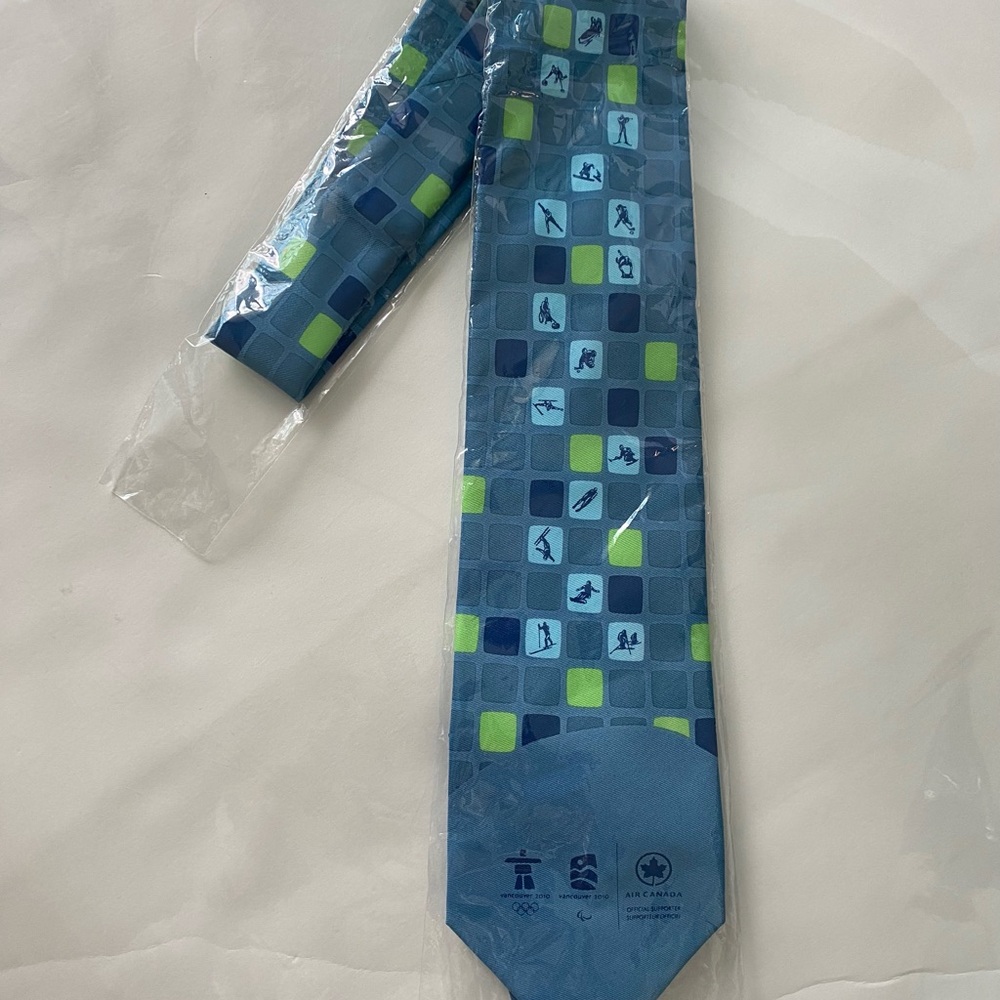 Olympic Games 2010 Vancouver Canada Winter Events Images Mens Blue Necktie Tie
